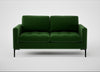 Eton 2 Seater Sofa Smart Velvet Forest / Black
