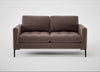 Eton 2 Seater Sofa Smart Velvet Mouse / Black