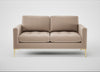 Eton 2 Seater Sofa Smart Velvet Pebble / Brass