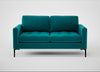Eton 2 Seater Sofa Smart Velvet Petrol / Black