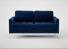 Eton 2 Seater Sofa Cotton Velvet Midnight / Brass