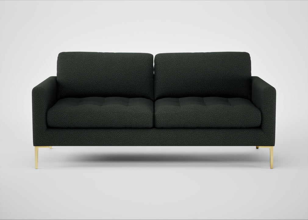 Eton 3 Seater Sofa Boucle Fern / Brass