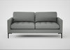 Eton 3 Seater Sofa Boucle Steel / Black