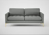 Eton 3 Seater Sofa Boucle Steel / Brass