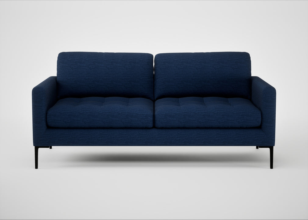 Eton 3 Seater Sofa Broad Weave Lagoon / Black
