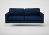 Eton 3 Seater Sofa Broad Weave Lagoon / Brass