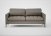 Eton 3 Seater Sofa Broad Weave Pebble / Black