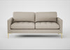 Eton 3 Seater Sofa Broad Weave Putty / Brass