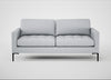 Eton 3 Seater Sofa Broad Weave Tin / Black
