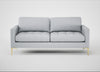 Eton 3 Seater Sofa Broad Weave Tin / Brass