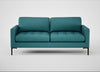 Eton 3 Seater Sofa Brushed Cotton Cadet / Black