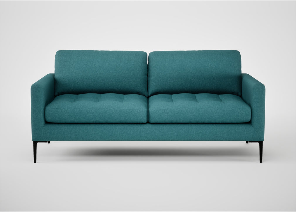 Eton 3 Seater Sofa Brushed Cotton Cadet / Black