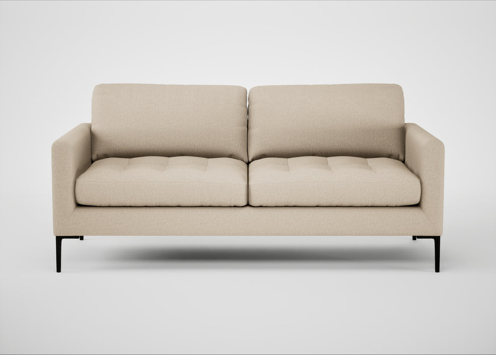 Eton 3 Seater Sofa Brushed Cotton Oat / Black