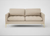 Eton 3 Seater Sofa Brushed Cotton Oat / Brass