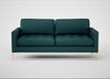 Eton 3 Seater Sofa Brushed Cotton Pine / Brass