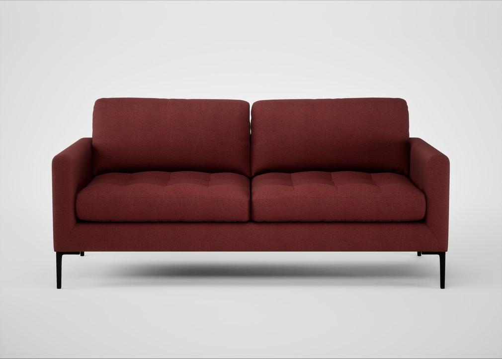Eton 3 Seater Sofa Capelo Linen-Cotton Etruscan Red / Black