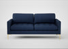 Eton 3 Seater Sofa Capelo Linen-Cotton Inkspot / Brass