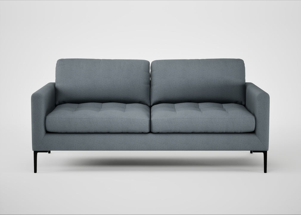 Eton 3 Seater Sofa Capelo Linen-Cotton Mineral / Black