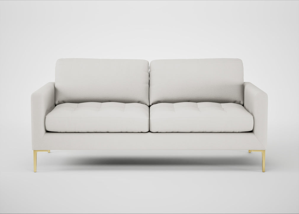 Eton 3 Seater Sofa Capelo Linen-Cotton Sea Salt / Brass