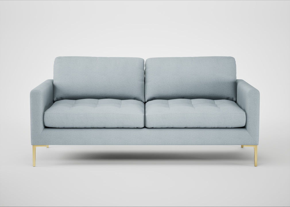 Eton 3 Seater Sofa Capelo Linen-Cotton Sea Shanty / Brass