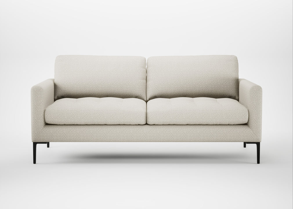 Eton 3 Seater Sofa Chunky Boucle Ecru / Black
