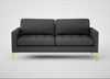 Eton 3 Seater Sofa Melton Wool Granite / Brass