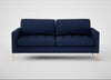 Eton 3 Seater Sofa Melton Wool New Navy / Brass