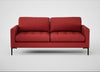 Eton 3 Seater Sofa Melton Wool Red Oxide / Black
