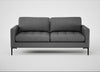 Eton 3 Seater Sofa Melton Wool Shale / Black