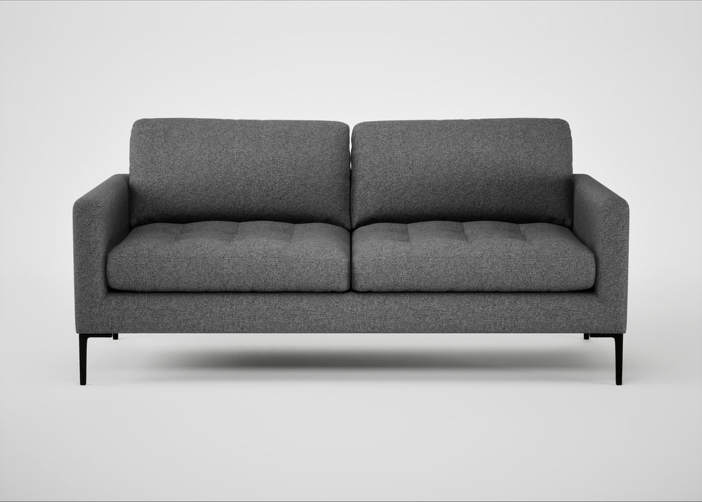 Eton 3 Seater Sofa Melton Wool Shale / Black