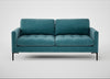 Eton 3 Seater Sofa Smart Luxe Velvet Airforce Blue / Black