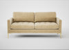 Eton 3 Seater Sofa Smart Luxe Velvet Biscuit / Brass