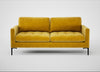 Eton 3 Seater Sofa Smart Luxe Velvet Canary / Black