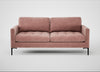 Eton 3 Seater Sofa Smart Luxe Velvet Dusky Pink / Black