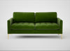 Eton 3 Seater Sofa Smart Luxe Velvet Grass / Brass