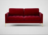 Eton 3 Seater Sofa Smart Luxe Velvet Mulberry / Brass