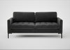 Eton 3 Seater Sofa Smart Luxe Velvet Nickel / Black
