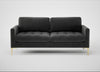 Eton 3 Seater Sofa Smart Luxe Velvet Nickel / Brass