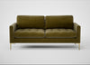 Eton 3 Seater Sofa Smart Luxe Velvet Peridot / Brass