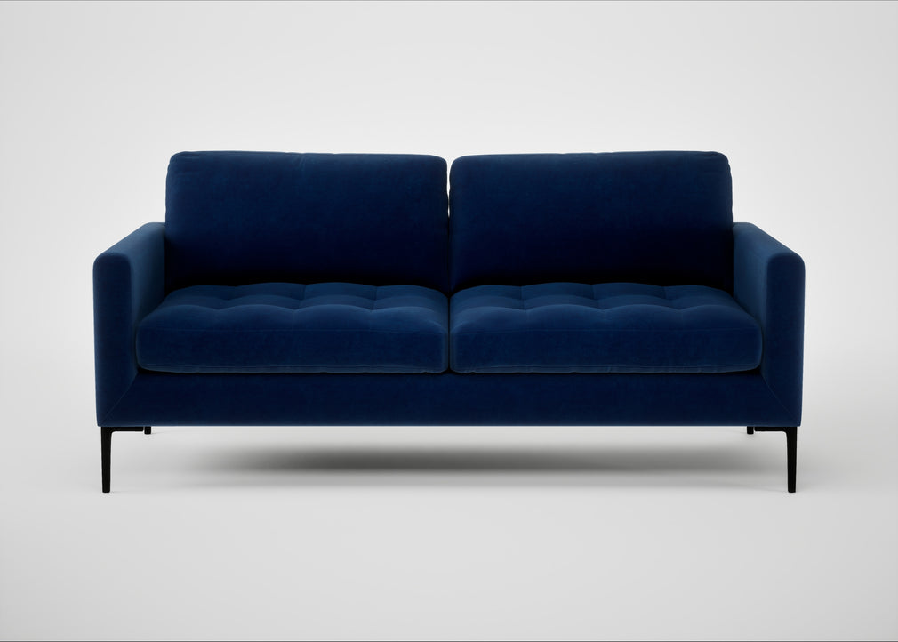 Eton 3 Seater Sofa Smart Velvet Dusk / Black