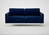 Eton 3 Seater Sofa Smart Velvet Dusk / Brass