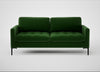 Eton 3 Seater Sofa Smart Velvet Forest / Black