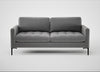 Eton 3 Seater Sofa Smart Velvet Mercury / Black
