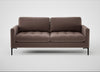 Eton 3 Seater Sofa Smart Velvet Mouse / Black