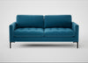 Eton 3 Seater Sofa Smart Velvet Ocean Blue / Black