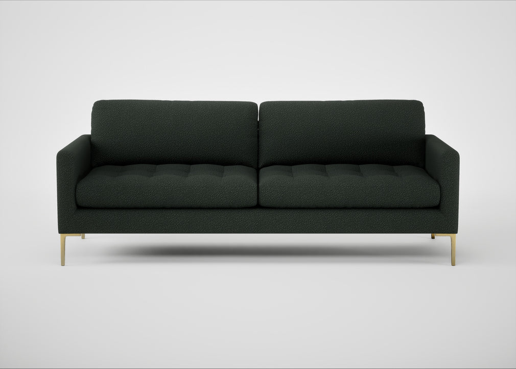 Eton 4 Seater Sofa Boucle Fern / Brass
