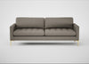Eton 4 Seater Sofa Broad Weave Pebble / Brass
