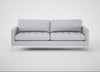 Eton 4 Seater Sofa Broad Weave Tin / Brass