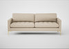 Eton 4 Seater Sofa Brushed Cotton Oat / Brass