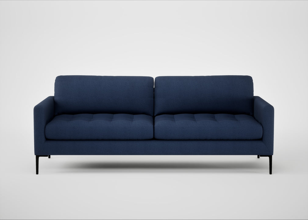 Eton 4 Seater Sofa Capelo Linen-Cotton Inkspot / Black